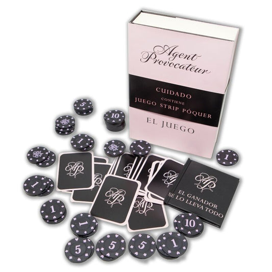 DIABLO PICANTE - FICHAS Y CARTAS DE JUEGO DE STRIP POKER