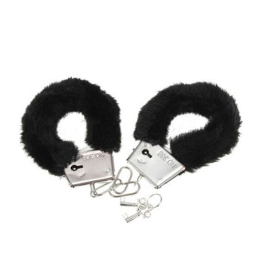 DIABLO PICANTE - ESPOSAS DE PELUCHE NEGRAS