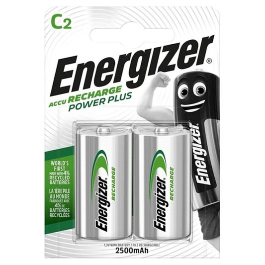 ENERGIZER - BATERÍA RECARGABLE POWER PLUS HR14 C 2500mAh 2 UNIDADES