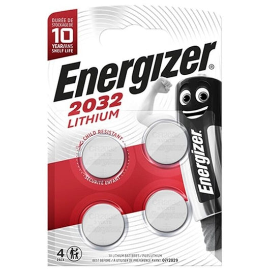 ENERGIZER - PILA BOTÓN LITIO CR2032 3V 4 UNIDADES