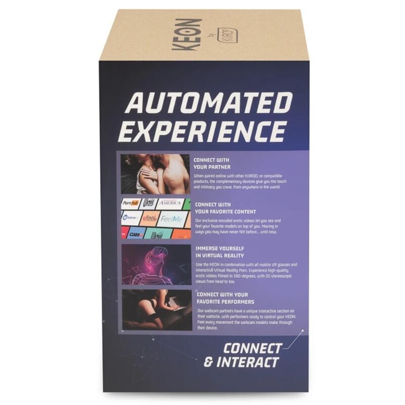 KIIROO - KEON + FEEL NICOLETTE SHEA STROKER + LUBRICANTE DE CALIDAD AQUA 50 ML 