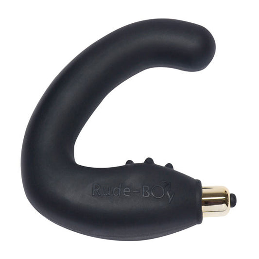 ROCKS-OFF - MASAJEADOR DE PUNTO G MASCULINO RUDE-BOY 7 V NEGRO 