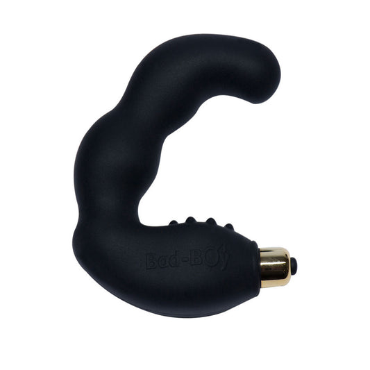 ROCKS-OFF - MASAJEADOR DE PUNTO G MASCULINO BAD BOY NEGRO 
