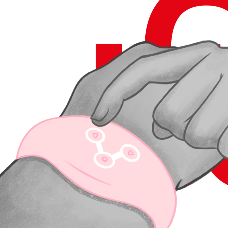 WATCHME - RELOJ CON TECNOLOGÍA INALÁMBRICA ROSA SUAVE