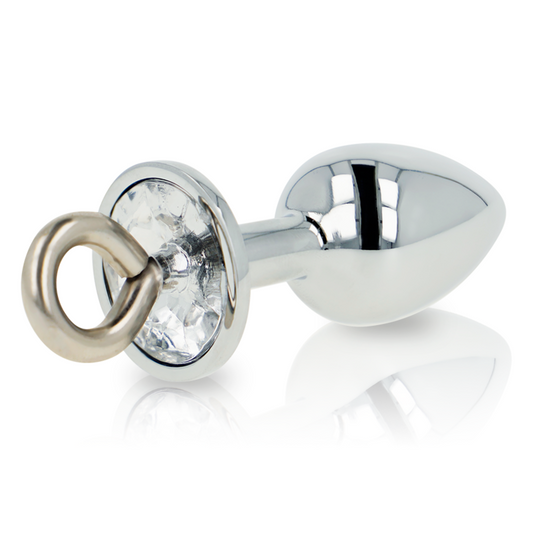 Tapón anal de metal con anillo OHMAMA Fetish