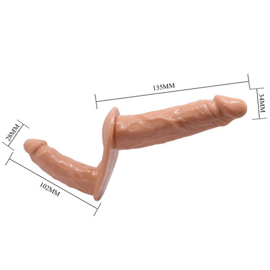 BAILE - DILDOS DOBLES ULTRA APASIONADOS CON ARNÉS