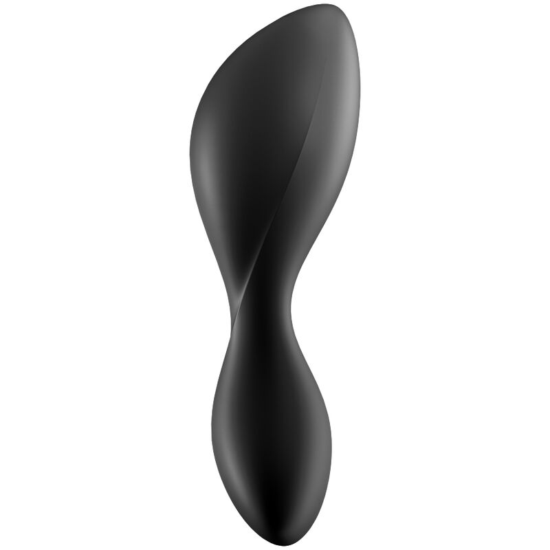 SATISFYER - PLUG VIBRADOR TRENDSETTER APP NEGRO