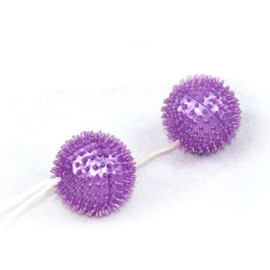 BAILE - BOLAS TEXTURIZADAS DE PLACER PROFUNDO DE COLOR MORADO DE 3,60 CM
