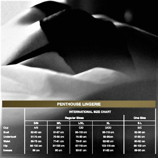 PENTHOUSE - BRAGUITAS ADORE ME BLANCAS L/XL