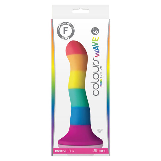 FIERTÉ - DRAPEAU LGBT DILDO WAVE 17 CM