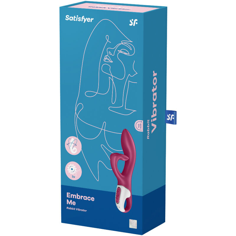 SATISFYER - VIBRADOR EMBRACE ME PUNTO G AZUL