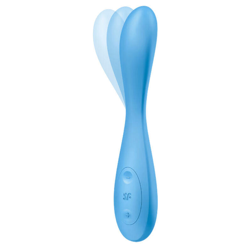SATISFYER - G-SPOT FLEX 4+ MULTI VIBRATEUR APPLI BLEU