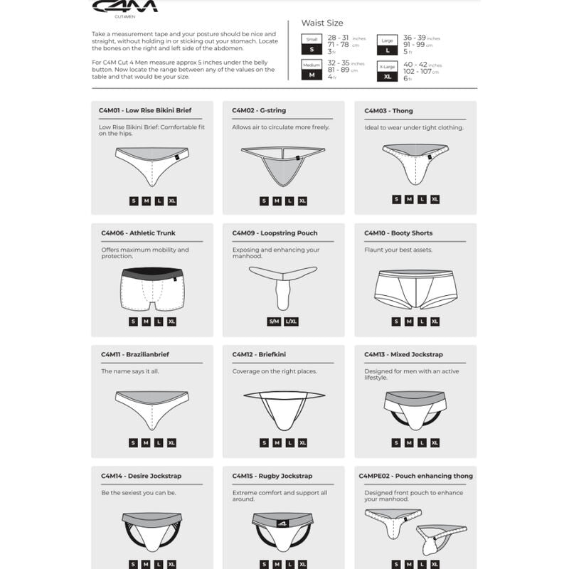 CUT4MEN - SUSPENSORIO ARCOÍRIS XL