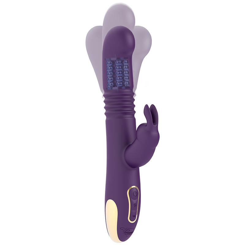 TESORO - BASTIAN RABBIT ARRIBA Y ABAJO, ROTADOR Y VIBRADOR COMPATIBLE CON LA TECNOLOGÍA INALÁMBRICA WATCHME