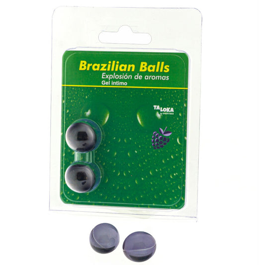 TALOKA - 2 BOLAS BRASILEÑAS GEL ÍNTIMO DE FRUTOS ROJOS