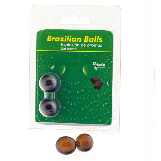 TALOKA - 2 BOLAS BRASILEÑAS GEL ÍNTIMO DE CHOCOLATE