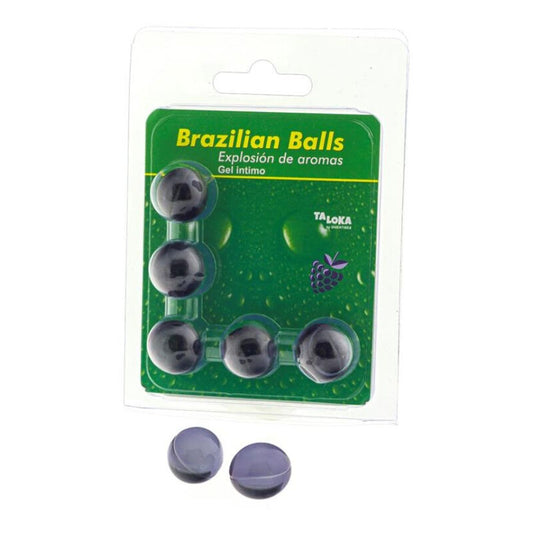 TALOKA - GEL ÍNTIMO DE 5 BOLAS BRASILEÑAS DE FRUTOS ROJOS