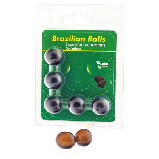 TALOKA - 5 BOLAS BRASILEÑAS GEL ÍNTIMO DE CHOCOLATE