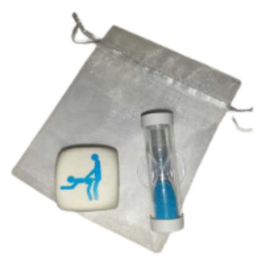DIABLO PICANTE - KAMASUTRA DADOS DE POSTURAS PARA NIÑOS CON RELOJ DE ARENA