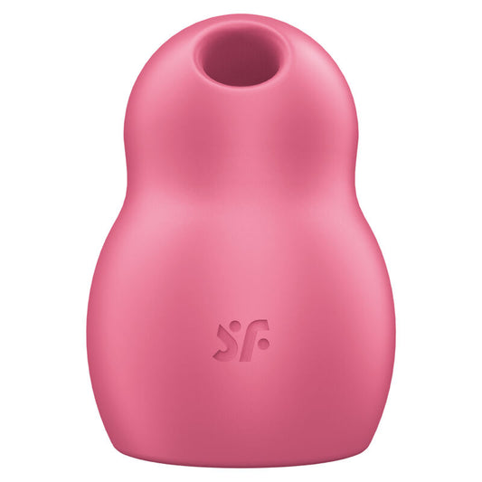 SATISFYER - PRO TO GO 1 ESTIMULADOR Y VIBRADOR DE DOBLE PULSO DE AIRE ROJO