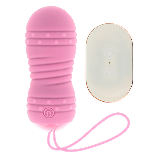 OHMAMA - HUEVO DE CONTROL REMOTO 7 MODOS DE ROTACIÓN ROSA