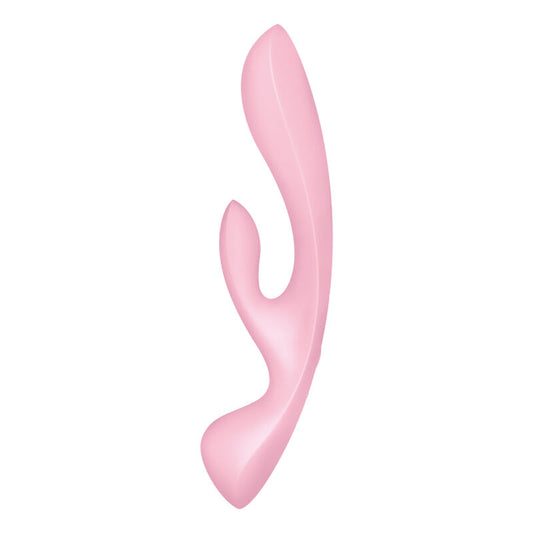 SATISFYER - TRIPLE OH VIBRACIÓN HÍBRIDA ROSA
