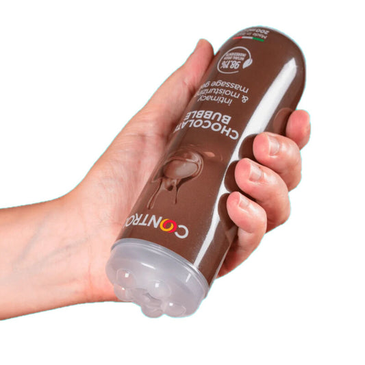 CONTROL - GEL DE MASAJE 3 EN 1 BURBUJAS DE CHOCOLATE 200 ML