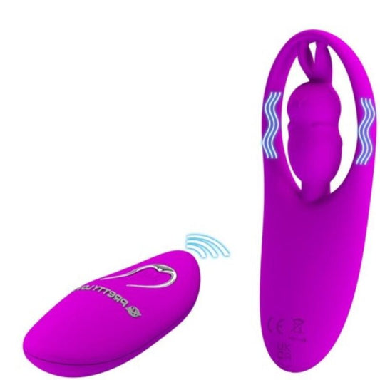 PRETTY LOVE - ESTIMULADOR WILD RABBIT PARA BRAGUITAS CON CONTROL REMOTO LILA