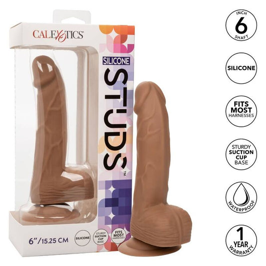CALEXOTICS - CLOUS EN SILICONE 15,24 CM MARRON