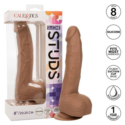 CALEXOTICS - CLOUS EN SILICONE 20,32 CM MARRON