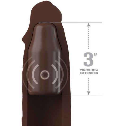 FANTASY X- TENSIONS - FUNDA PIPEDREAMS 22,86 CM + 7,62 CM CONECTOR REMOTO MARRÓN