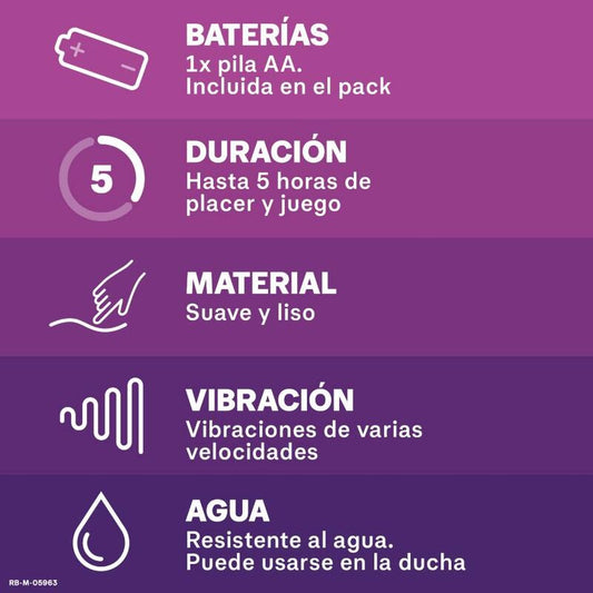 DUREX - VIBRADOR ORGÁSMICO INTENSO PURE FANTASY