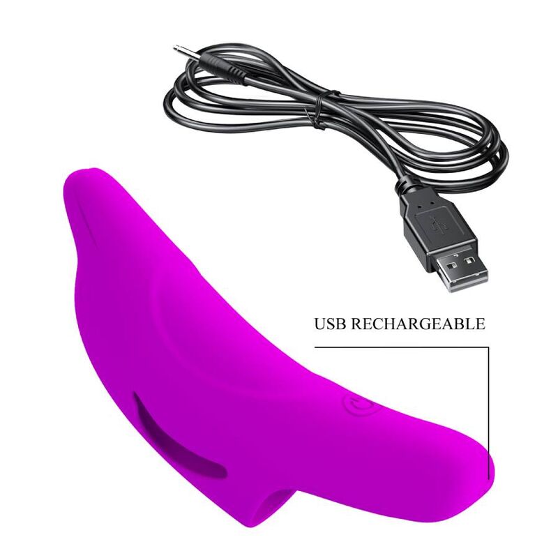 PRETTY LOVE - DELPHINI PUISSANT STIMULATEUR DE DOIGTS VIOLET