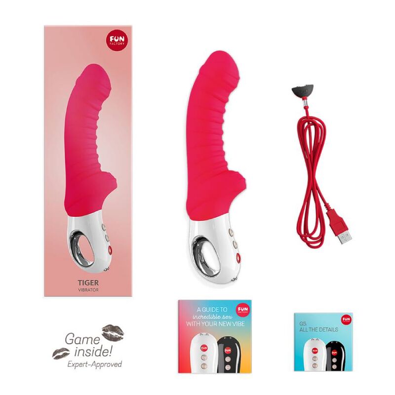 FUN FACTORY - VIBRADOR TIGER G5 ROJO INDIA