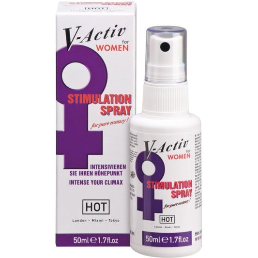 HOT - V-ACTIV SPRAY ENERGIZANTE PARA EL PENE MUJER 50ML