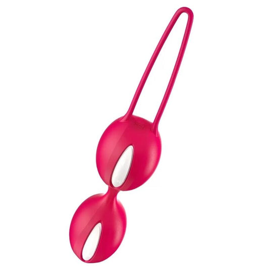 FUN FACTORY - DUO DE BOLAS INTELIGENTES BLANCO/ROJO INDIA