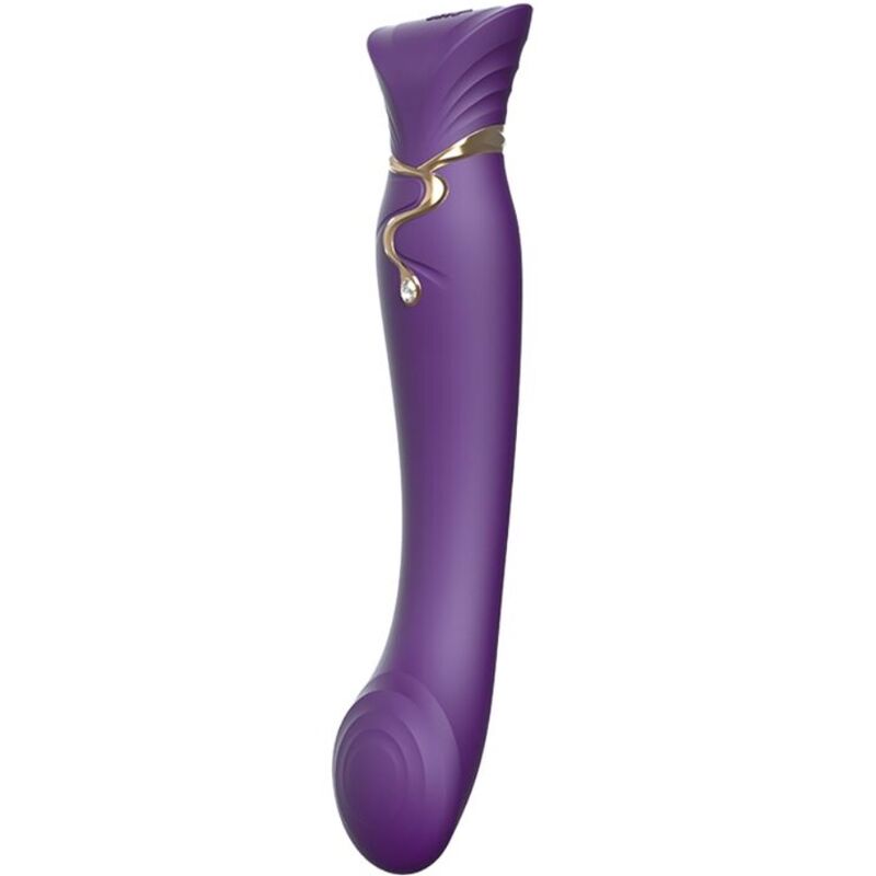ZALO - VIBRADOR QUEEN G-SPOT PULS WAVE MORADO