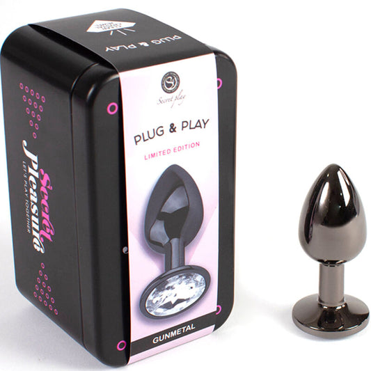 SECRETPLAY - TAPÓN ANAL DE METAL DE CAÑÓN, TAMAÑO PEQUEÑO, 7 CM