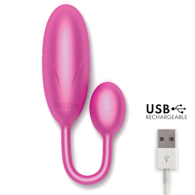 ONINDER - HUEVO VIBRADOR DENVER ROSA 7 X 2,7 CM APLICACIÓN GRATUITA