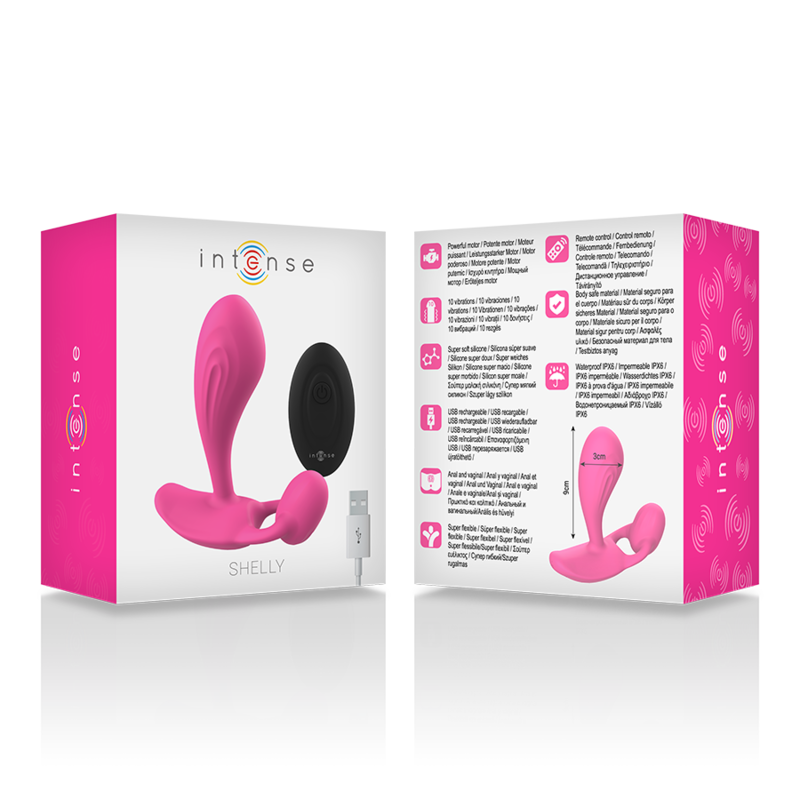 INTENSO - PLUG ANAL SHELLY CONTROL REMOTO ROSA