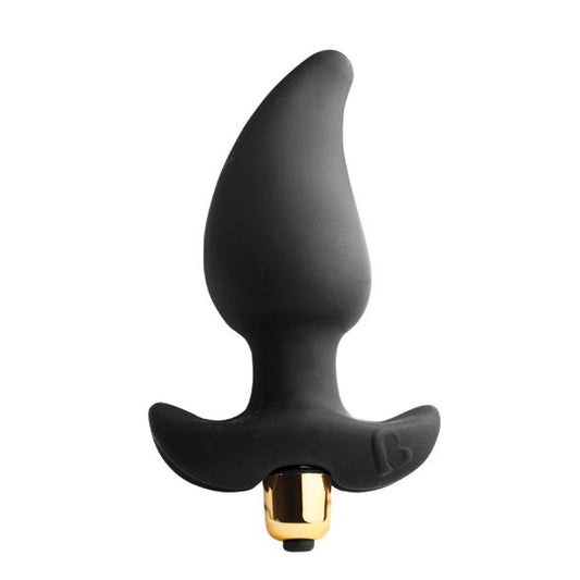 ROCKS-OFF - ESTIMULADOR DE PUNTO PULMONAR BUTT QUIVER 7 VELOCIDADES NEGRO 