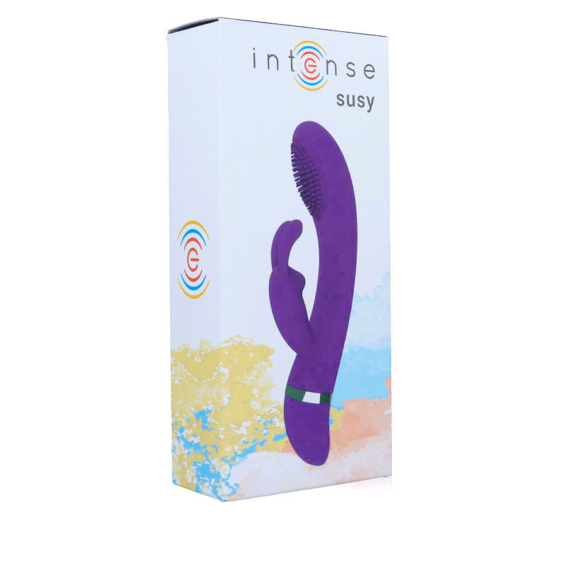 INTENSE - VIBRADOR OSCILANTE DE SILICONA CONEJO LILA SUSY