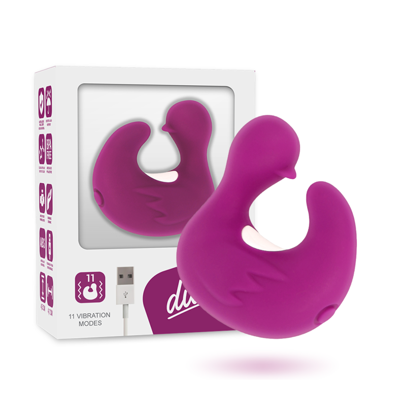 COVERME - DUCKYMANIA DEDAL ESTIMULANTE DE SILICONA RECARGABLE PARA PATO