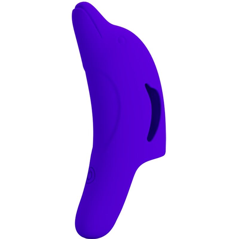 PRETTY LOVE - DELPHINI - STIMULATEUR DE DOIGTS BLEU FONCÉ PUISSANT