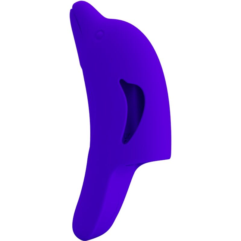 PRETTY LOVE - DELPHINI - STIMULATEUR DE DOIGTS BLEU FONCÉ PUISSANT