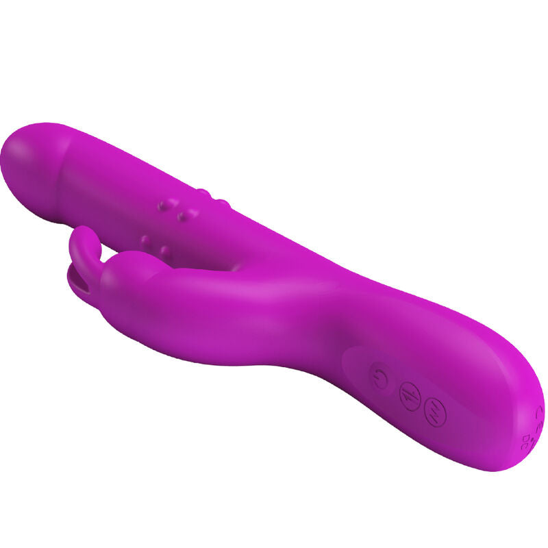PRETTY LOVE - VIBRATEUR REESE AVEC ROTATION VIOLETTE