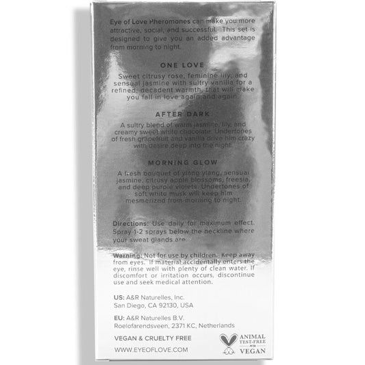 EYE OF LOVE - PERFUME EOL PHR 10 ML SET/3 - BRILLO MATINAL, UN AMOR, DESPUÉS DEL ATARDECER