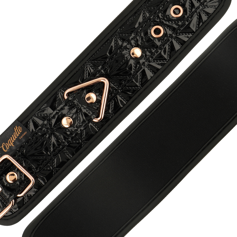 COQUETTE CHIC DESIRE - ESPOSAS PREMIUM EDICIÓN NEGRA CON FORRO DE NEOPRENO