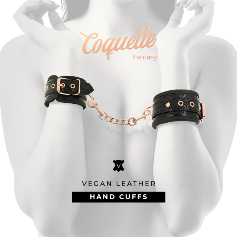 COQUETTE CHIC DESIRE - ESPOSAS PREMIUM EDICIÓN NEGRA CON FORRO DE NEOPRENO