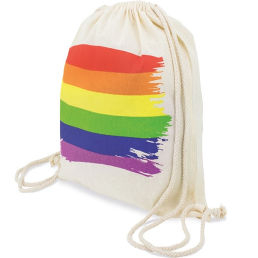 ORGULLO - MOCHILA DE ALGODÓN CON BANDERA LGBT